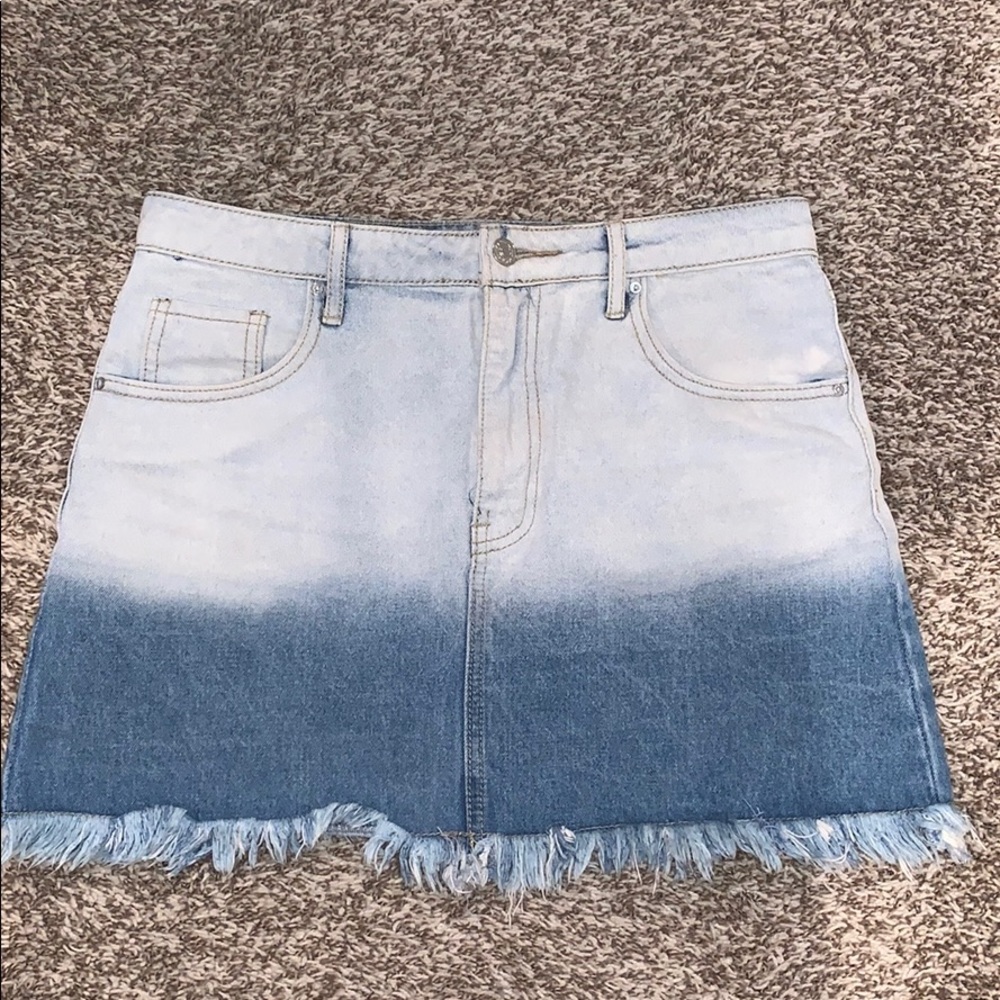 Ombré jean skirt
